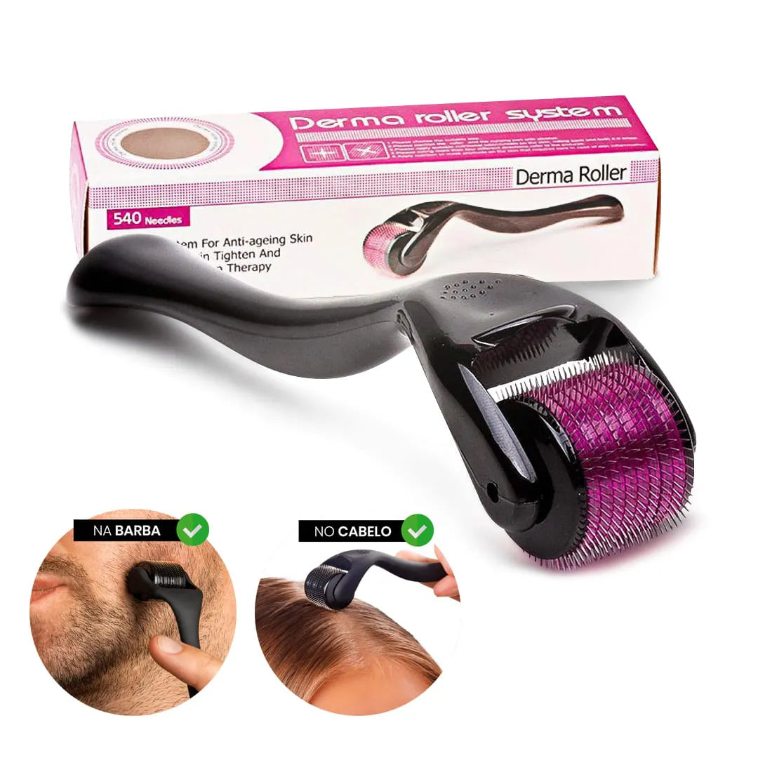 Kit 2 Dermaroller System 0.50mm 540 Microagulhas