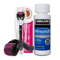 KIT 1 Minoxidil 5% Kirkland + 1 Dermaroller System 0.5mm